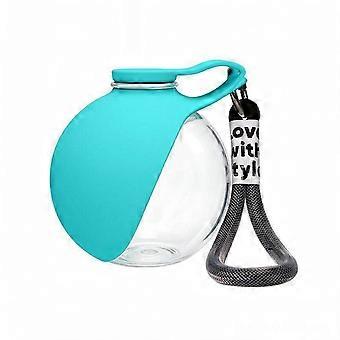 Portable Pet Water Cup Carrying Strap Foldable Pet Water Cup Spherical for Pets