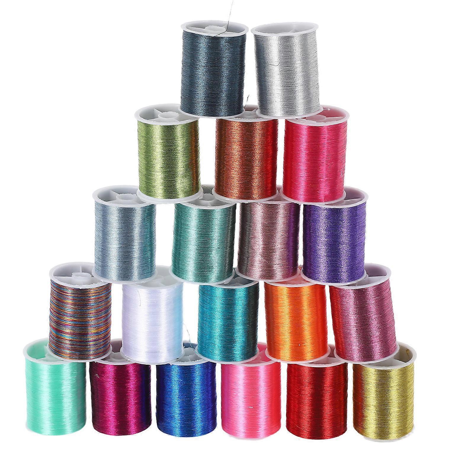 Quilting Kits Metallic Thread Set Bobbin Thread Knitting Thread Metallic Thread Crafts