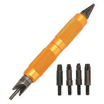 Primer Pocket Cleaner Tool Practical Double Ended Case Prep Skid Resistance Accurate Steel Multiple compatible with Removing Crimps