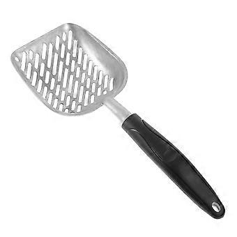 Durable Pet Litter Scoop Aluminium Alloy for Cats 1Pcs Silver
