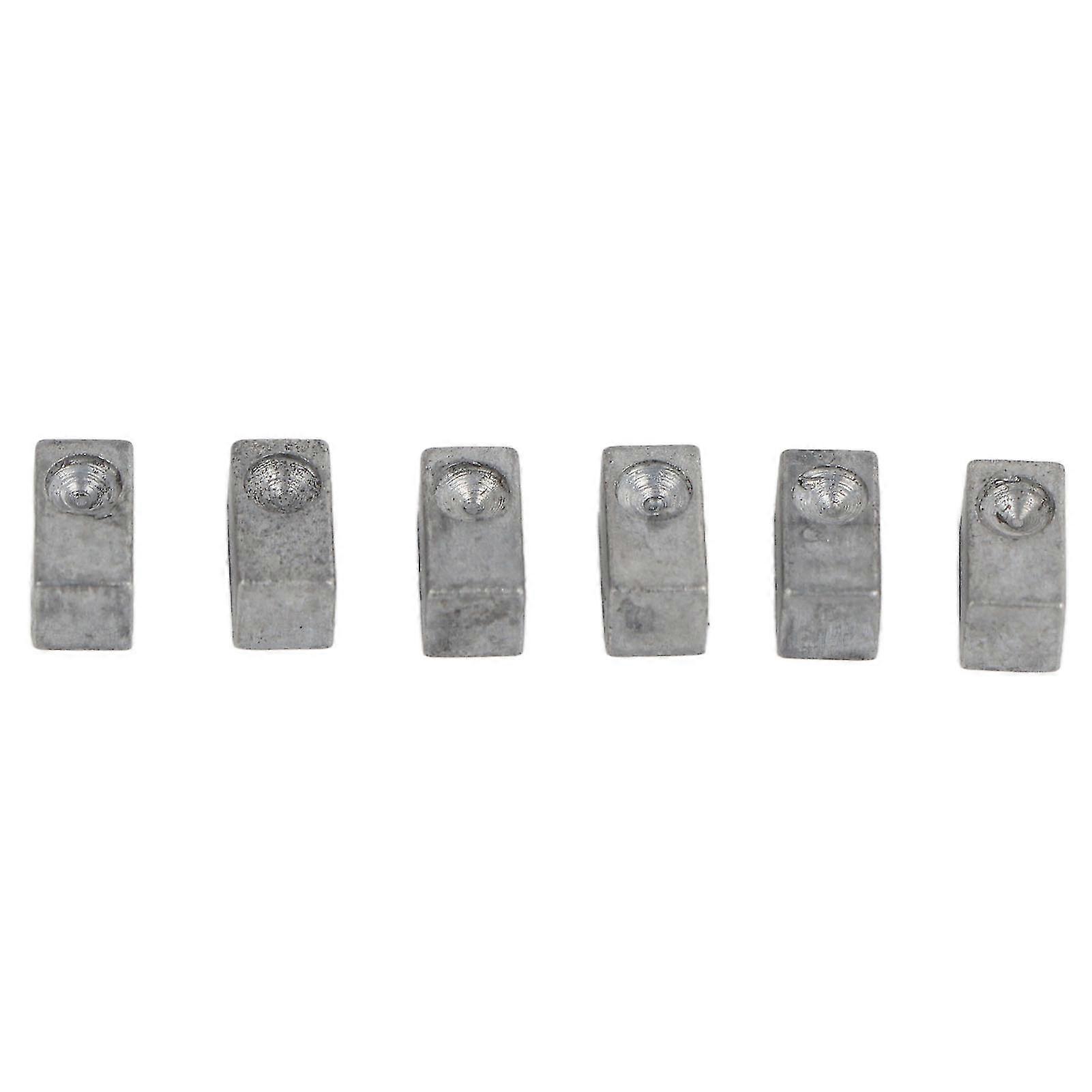 6pcs Electric Guitar Tremolo Bridge Saddle Clamp Locking String Insert Block