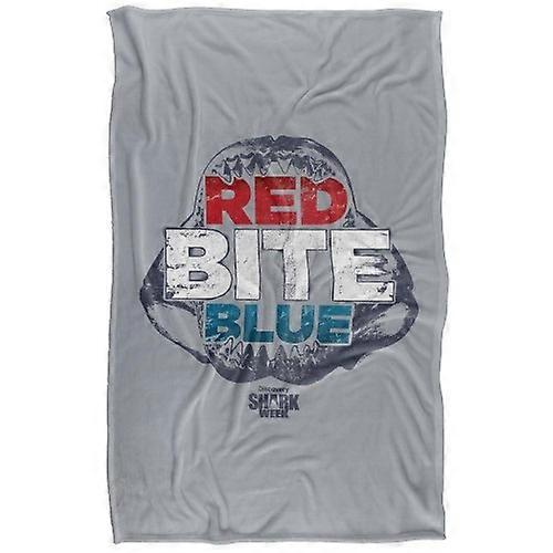 Shark Week Red Bite And Blue Soft Touch Blanket