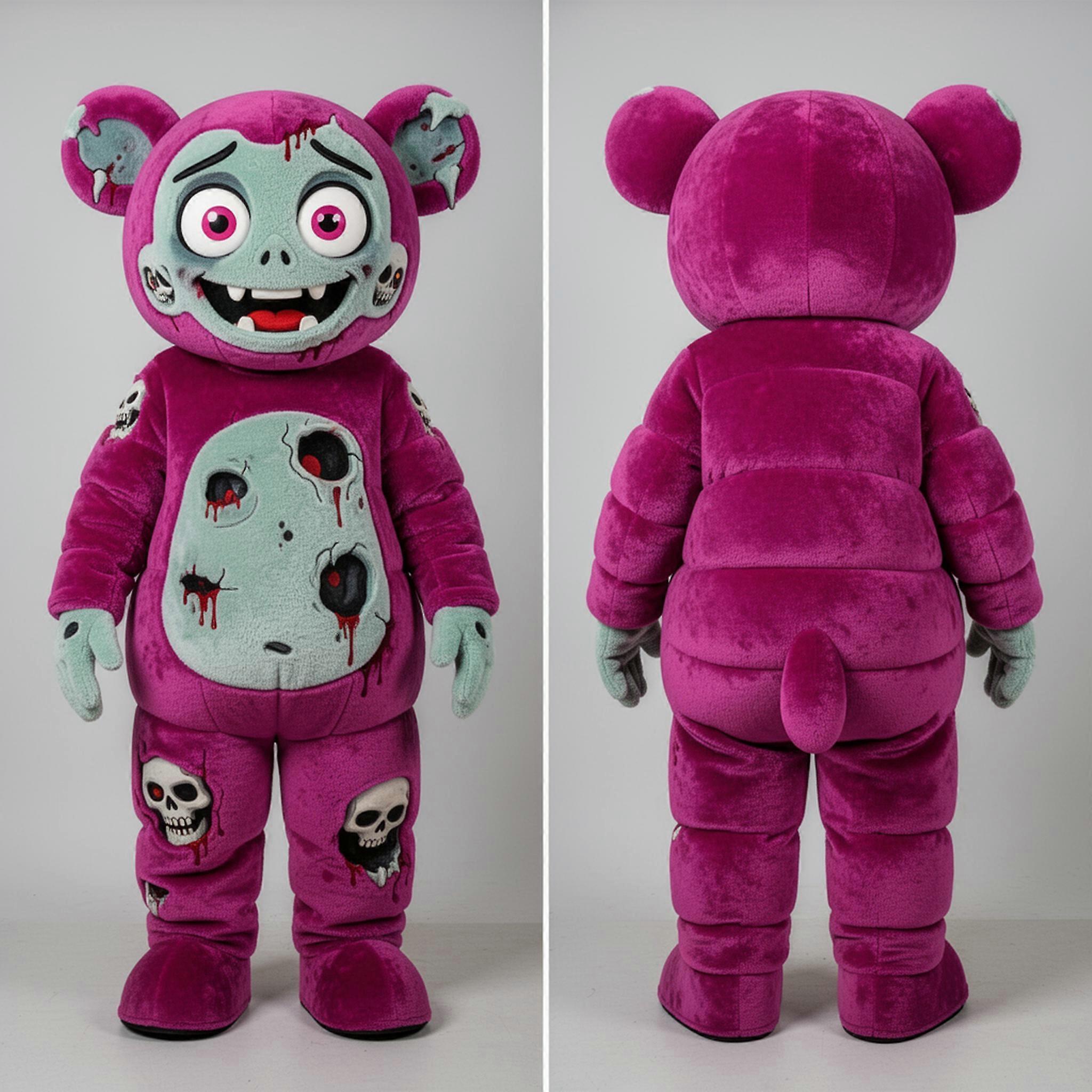 MASTICOT Magenta Rounded Undead Mascot