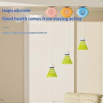 Automatic Retractable Badminton Trainer Solo Practice Rebounder With Adjustable Speed For All Skill Levels Home Office Practice