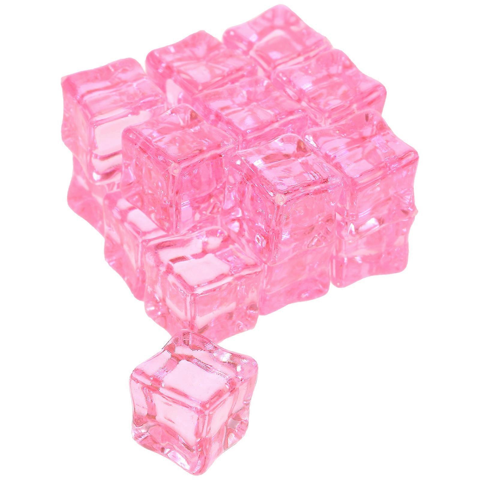 Party Cubes Reusable Plastic Squares 50Pcs Artificial Cubes