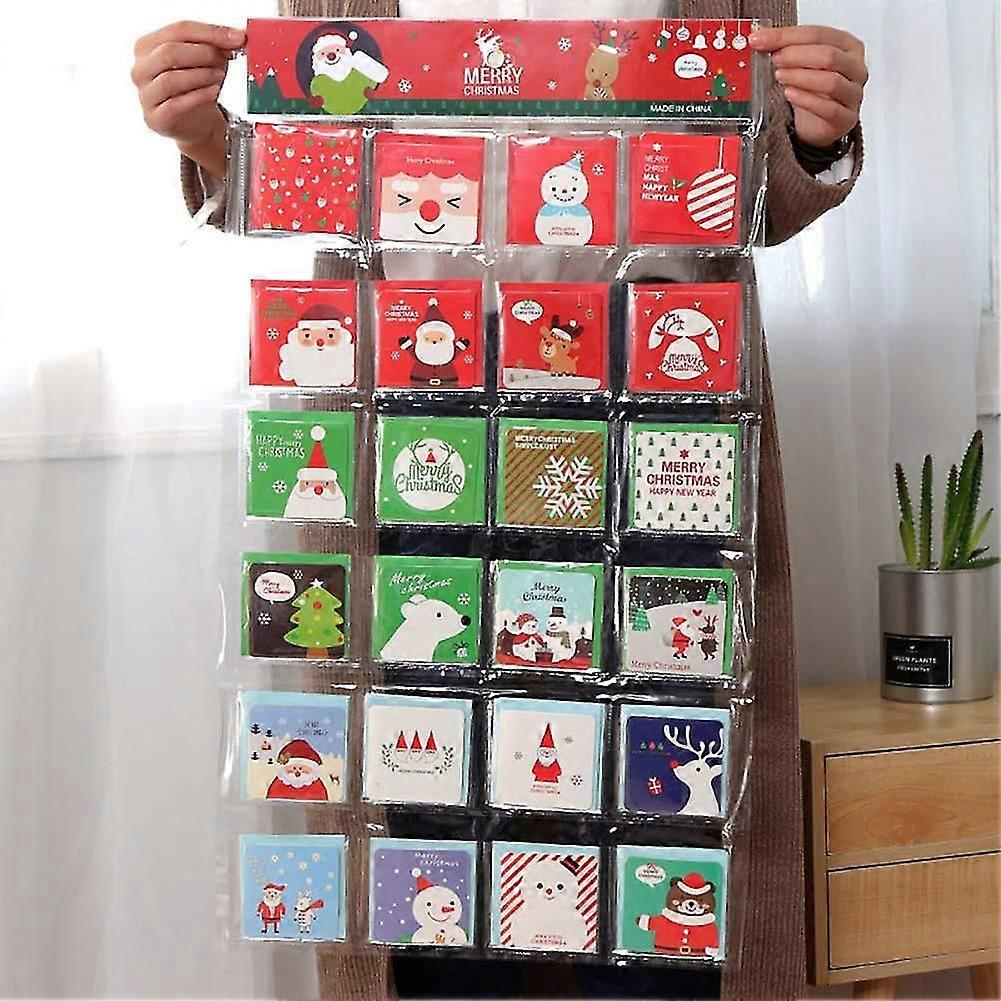 Mini Folding Cards, Exquisite Christmas Patterns, Blank 7cm Square Note Cards