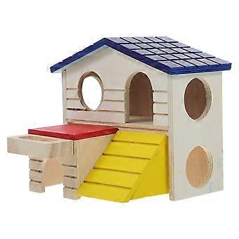 Pet Villa Hamsterbetthaus aus Holz für Kleintiere