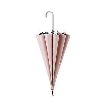 Windproof Automatic Long Handle Umbrella for Rain and Sun with Wind Resistant Frame and Quick Dry Canopy