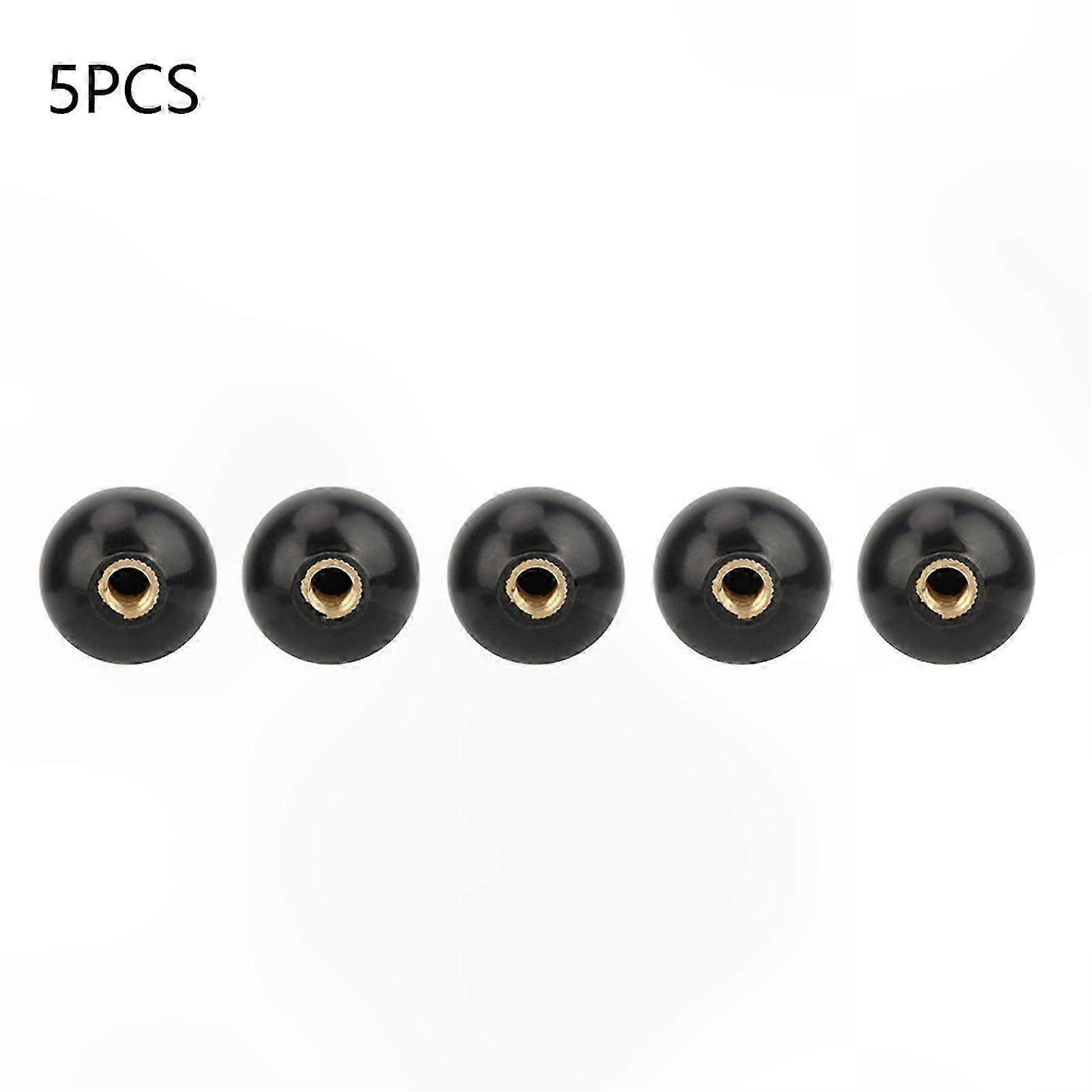 5Pcs M12x40 Machine Tool Replacement Knobs with Copper Insert and Black Bakelite Ball Lever Design