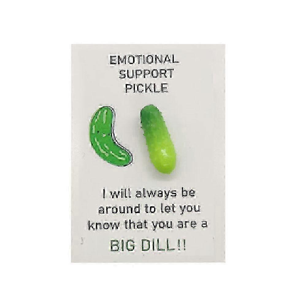 Smiling Pickle Pocket Hug Paper Card