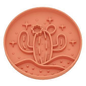 Cactus Shape Puzzle Feeder Dog Bowl with Suction Cup, Non-Slip Anti-Choking Interactive Enrichment for Dogs