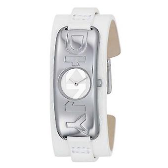 DKNY moderni reuna kvartsi analoginen naiset katsella NY3936 Cowskin ranne koru