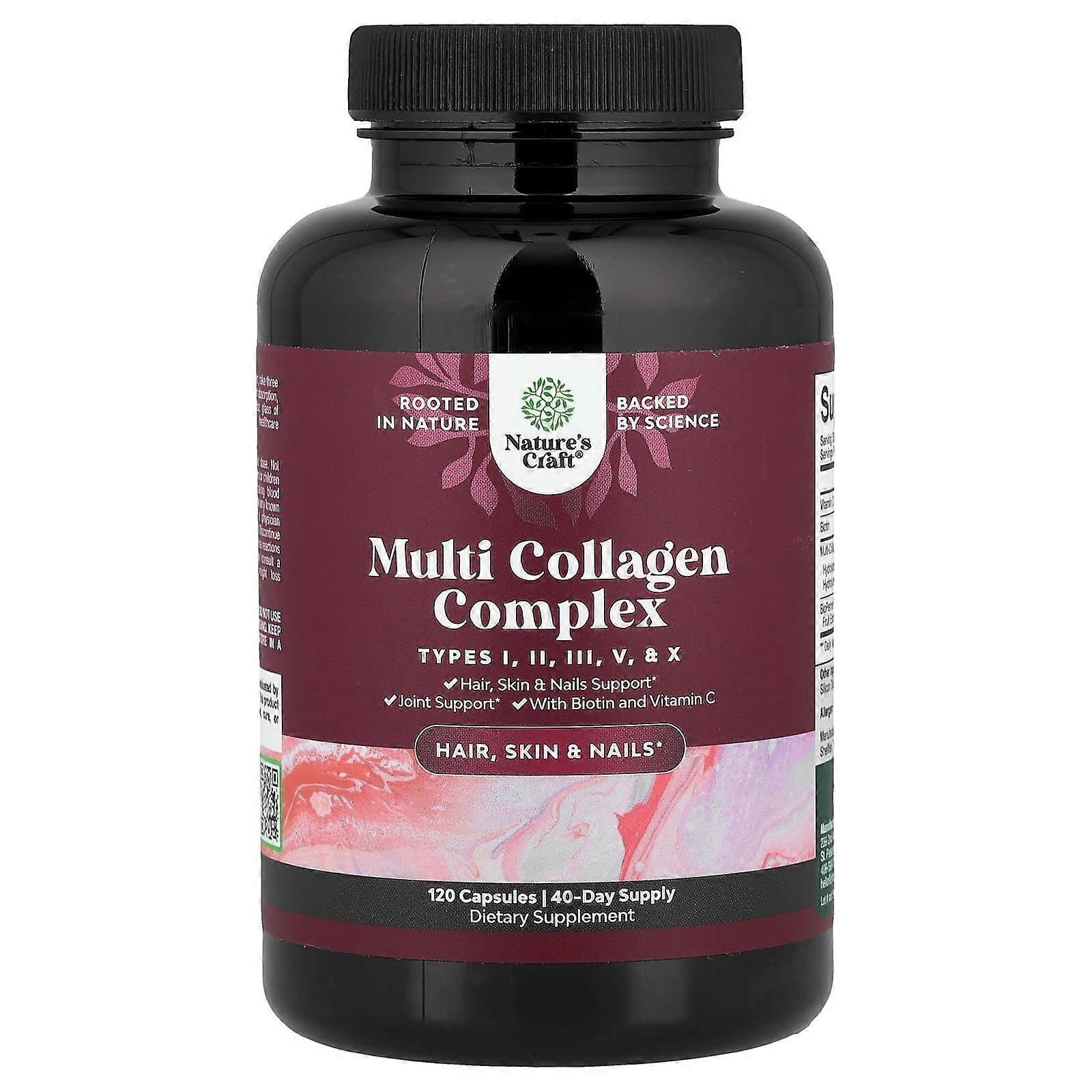 Nature's Craft, Multi Collagen Complex, 120 Capsules