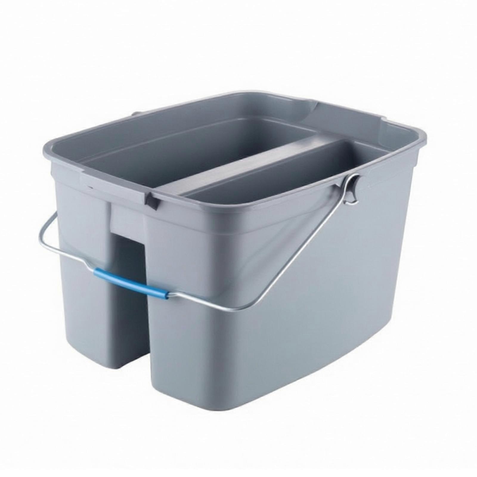 Divided Cleaning Pail Rectangular Divided Organizer with Handle Comfortable Grip