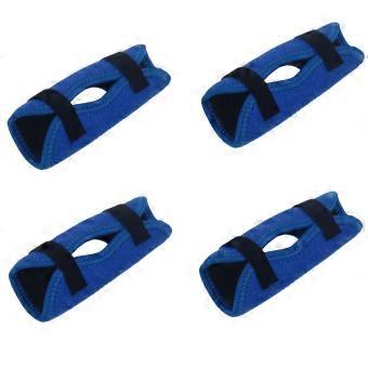 Soft Fabric Dog Leg Covers for Limiting Chewing Access, 4 Piece Set with Flexible Construction and Sewn Borders  M
