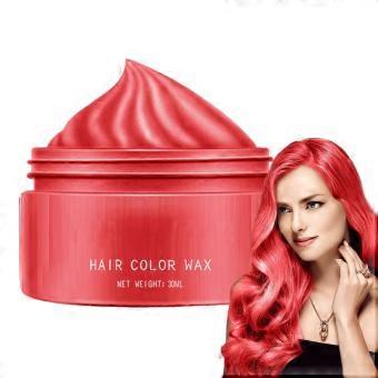 Hair Color Wax 30ml Temporary Hair Dye Red Styling Clay for Kids Adults Festival Cosplay Washable
