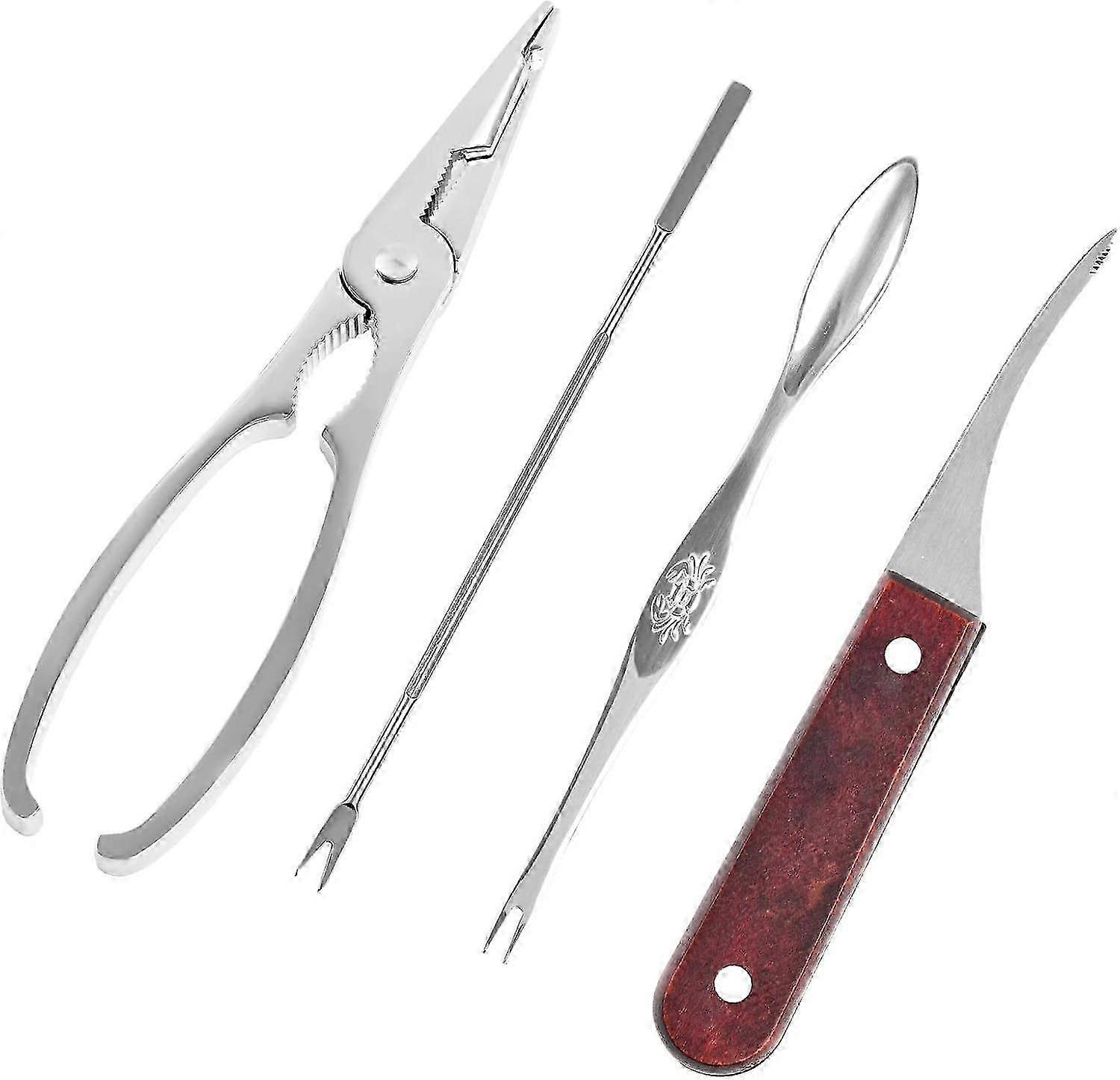 Stainless Seafood Toolkit 4pc