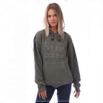 Adidas Womens/Ladies Trefoil Cotton Pullover Hoodie