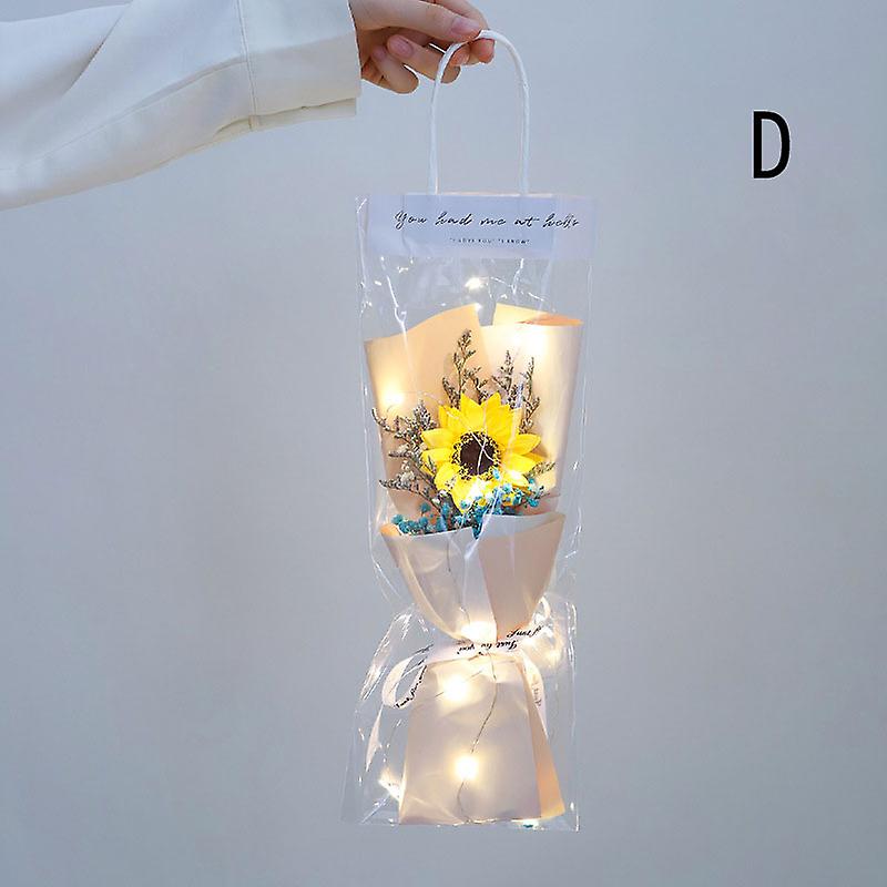 Muttertag Getrocknete Blume Led Lichterkette Strauß Valentinstag Geburtstag Geschenk