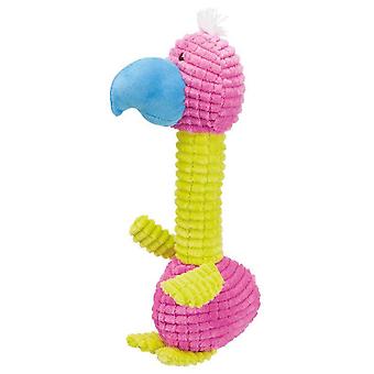 Flamingo Plush Dog Toy