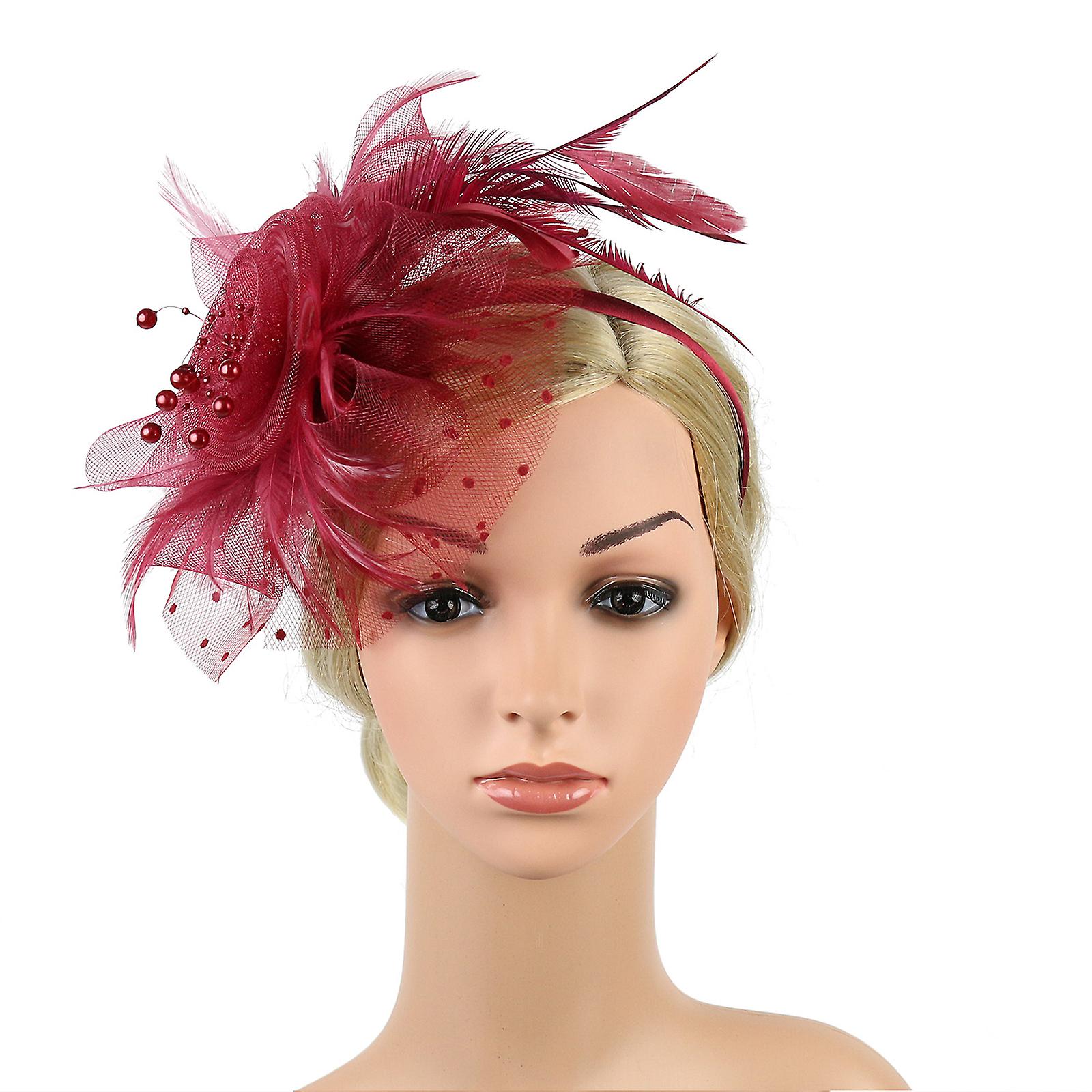 Cappello da donna Fascinator Accessori per velo Fascia per capelli