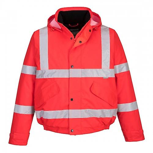 Portwest Mens Hi-Vis Winter Bomber Jacket