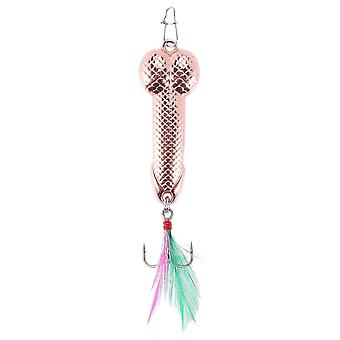 1st Fiskedrag Tackla krok Dick Spinner Sked Gädda Vib Wobble Tackle Hook (Guld 21g)
