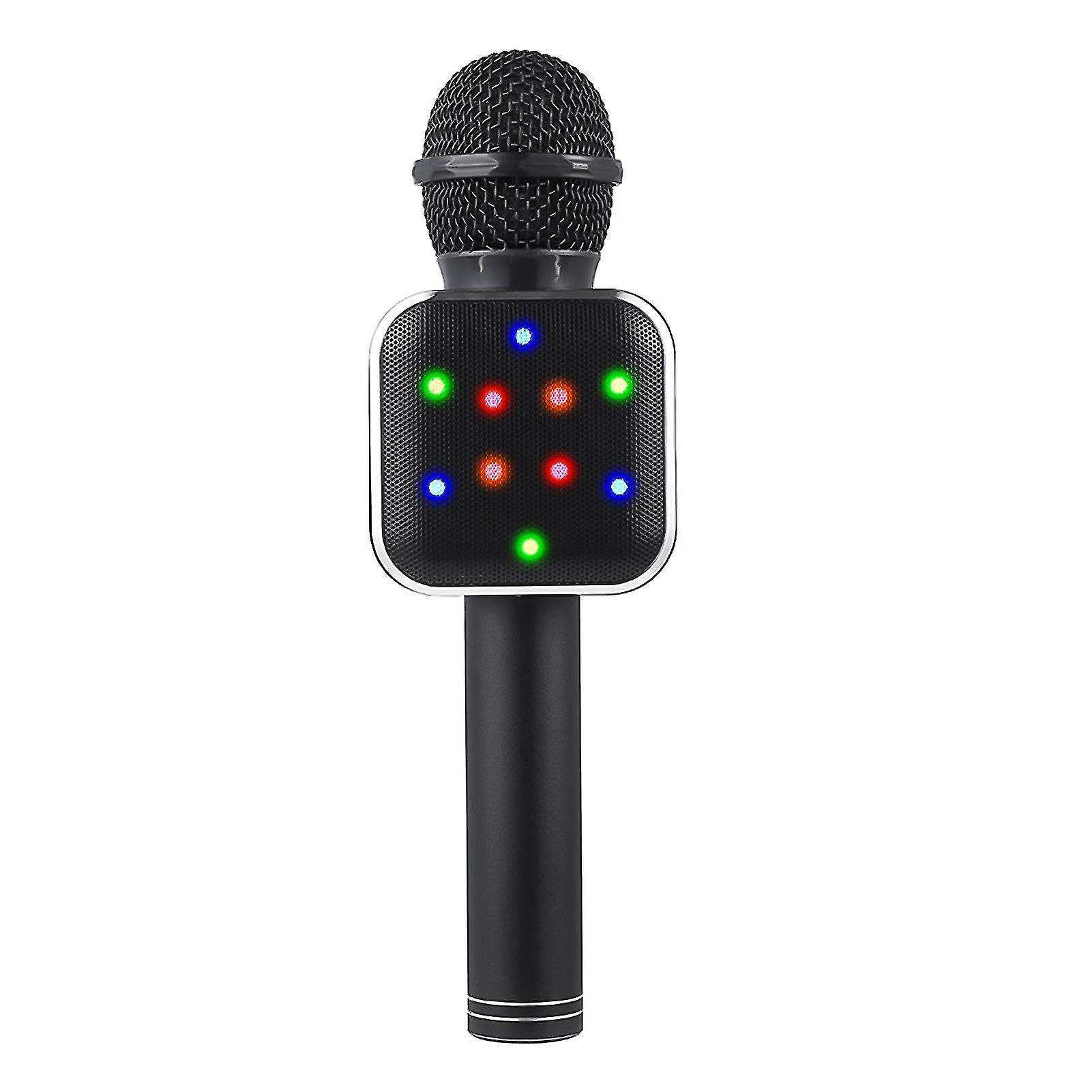 Bezprzewodowy mikrofon Bluetooth Led Lights Handheld Karaoke Abs Audio Mikrofon dla Ktv