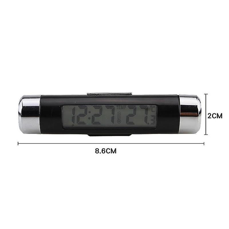 Car Digital Clock Temperature Display Electronic  Thermometer Electronic Clock Led Backlight Digital Display