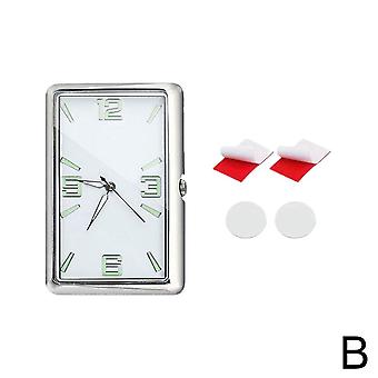 Car Clock Automobile Internal Stick-on Mini Digital Fashion Watch Quartz Clock Watch Car Ornaments Accessories