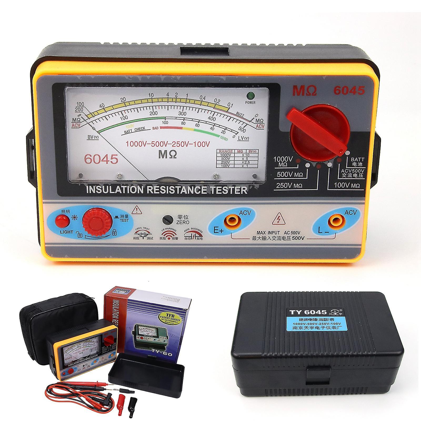 1000v 2000m digital isolationsmodstandsmåler Megohmmeter Megger ft