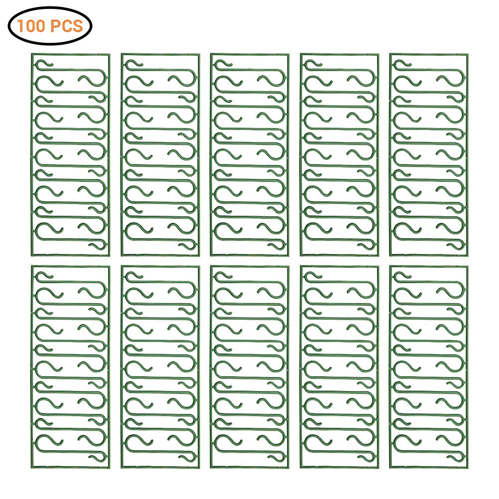 100Pcs Reusable Plastic Christmas Ornament Hooks Mini Hooks S Shaped Hangers for Xmas Home Decoration