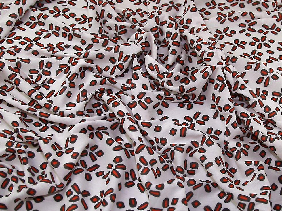1.45m Silk Voile Fabric Orange - per metre