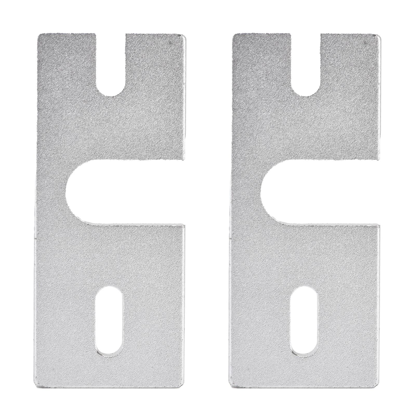 2Pcs Hot End Fixed Plate Mount Aluminium Alloy Rectangular for Reprap V6 3D Printer