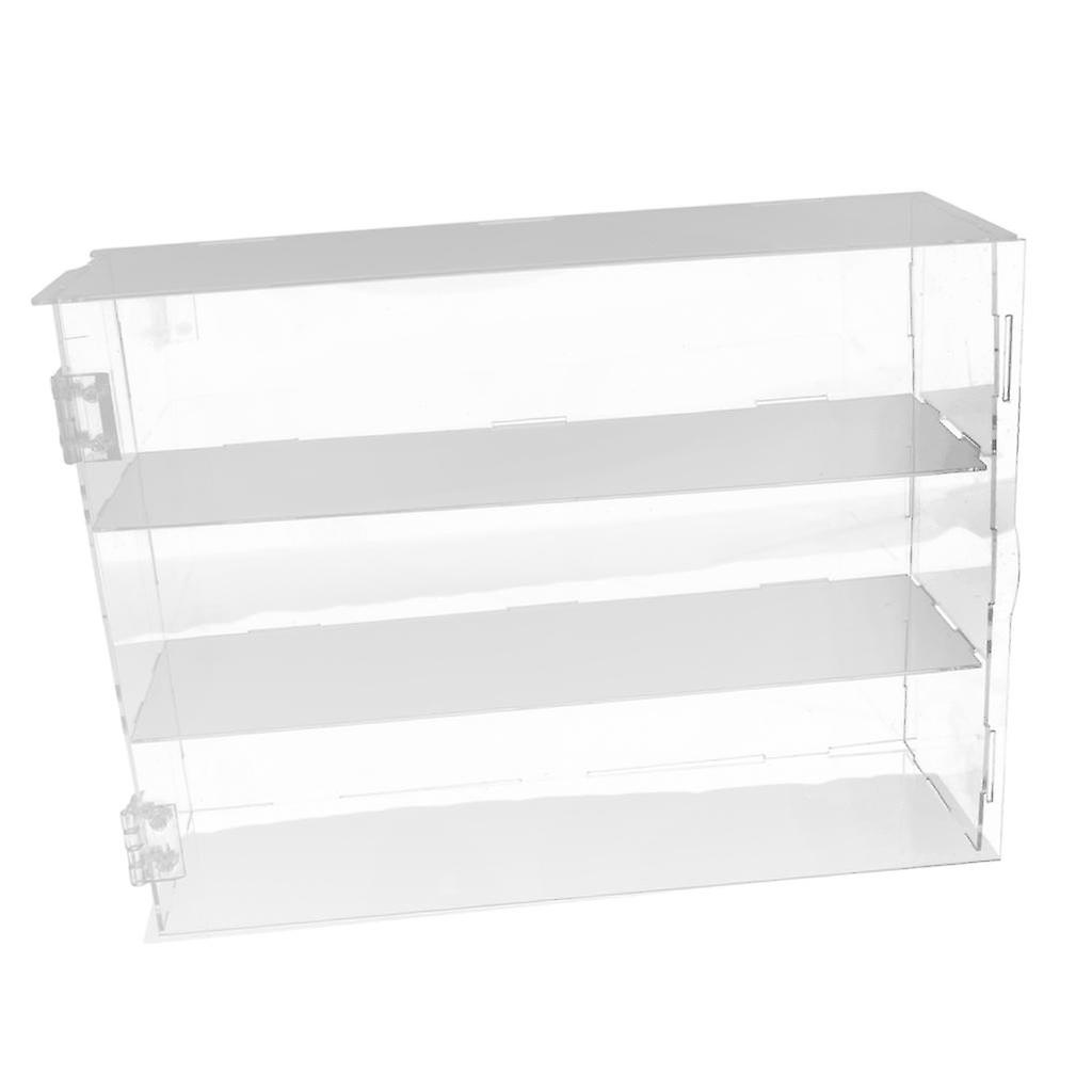 Clear Acrylic Car Model Display Box Action Figure Dustproof Case 3-tier 30cm