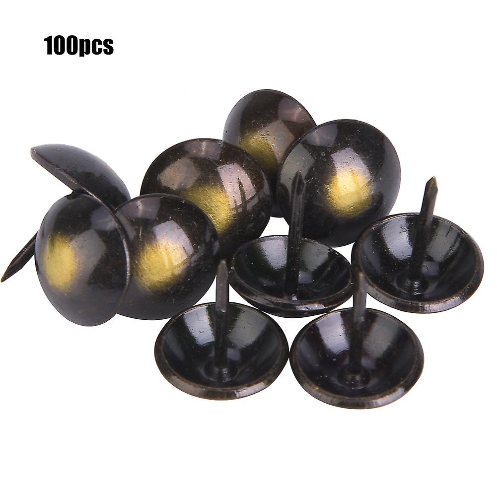 100pcs Retro Round Head Upholstery Nails Thick Decorative Furniture Accessories 16x20mm