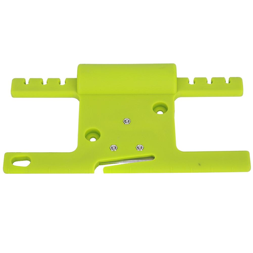 Plastic Outdoor Umbrella Rope Storage Holder, Multi-function Line Winder with Threaded Teeth Fixing, Green