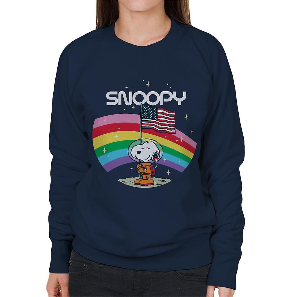 Peanuts Snoopy Starry Rainbow Moon Women's Sweatshirt