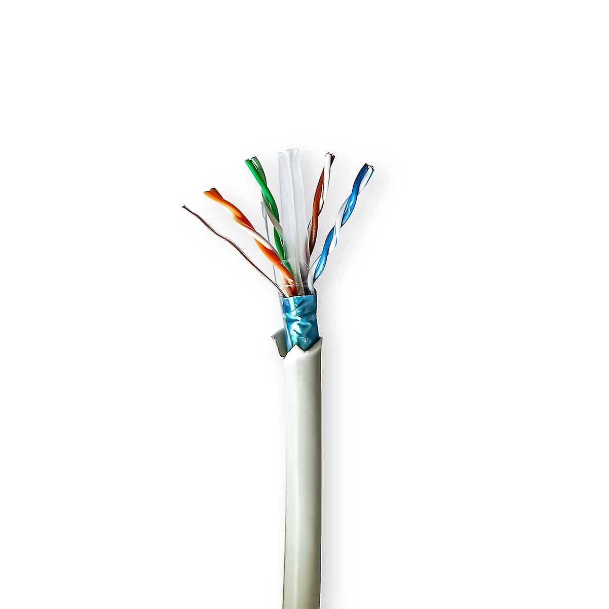 ネットワークケーブルロール |CAT6の |座礁 |F/UTPの |バーカップ |100.0メートル |屋内 |ラウンド |LSZHの |グレー |