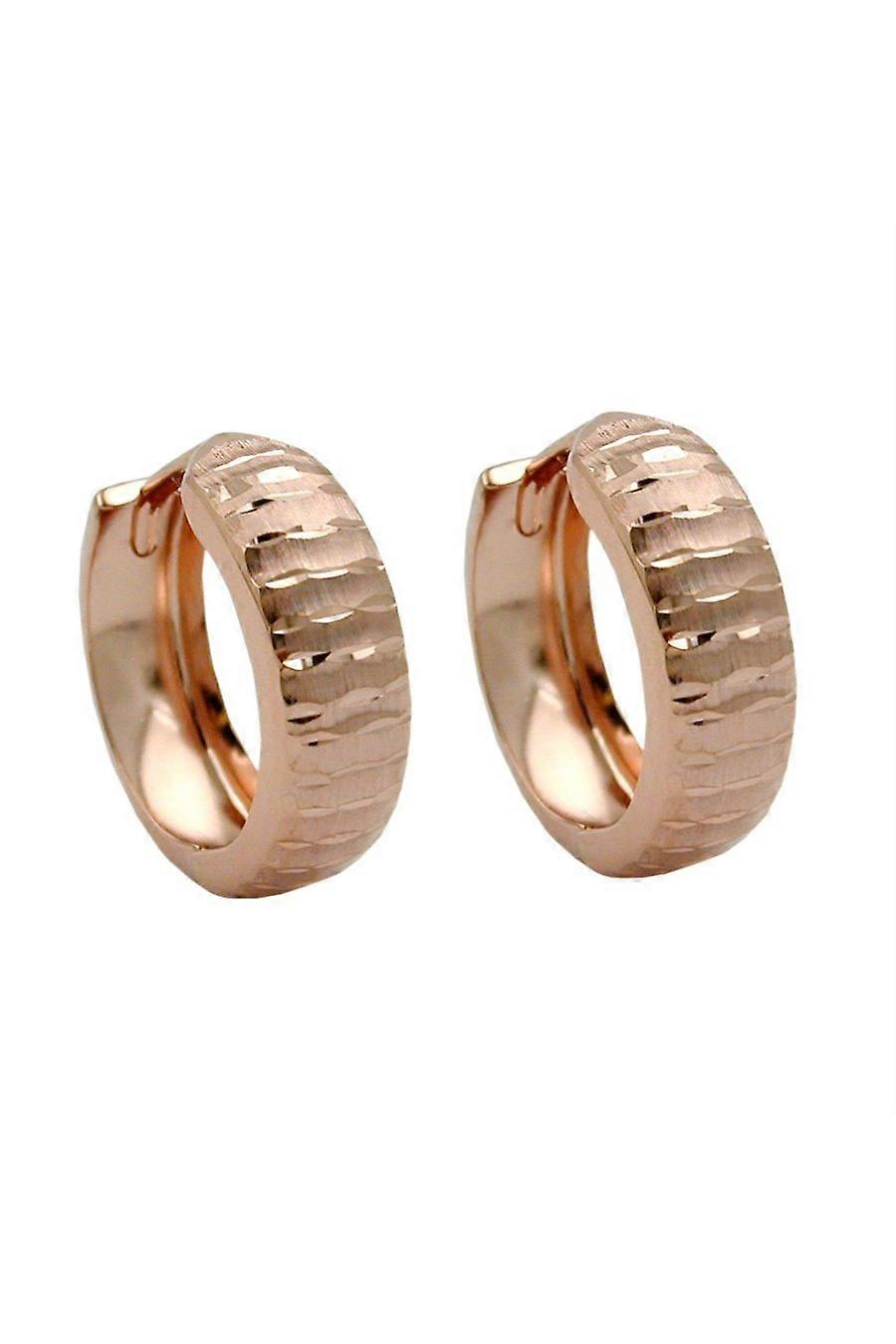 Hoop Earrings Matt-polished 9k Redgold - Gl431245