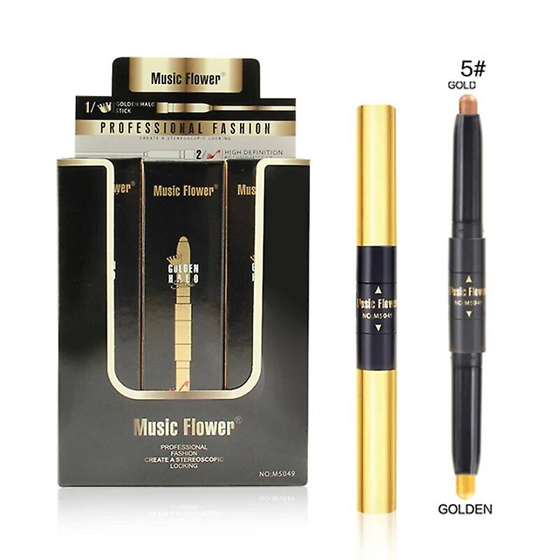 Colors Double Head Eye Shadow Highlight Pen Professional Face Contour Shimmer Shiny Highlighter Waterproof Eye Shadow TSLM1~16507