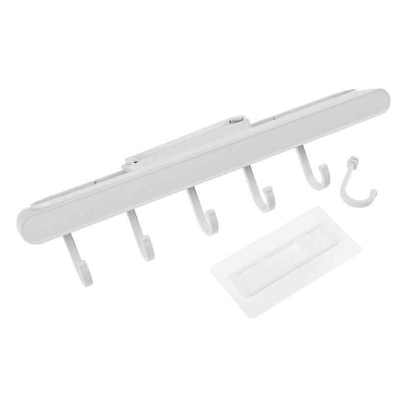 34.8X9cm White Utility Hooks 1pc Household Cupboard Hook Cooking Utensil Hanger Cabinet Inferior Row