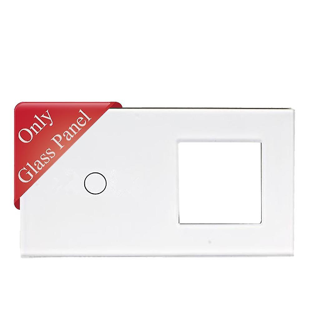 White Toughened Glass Panel For Switch Socket