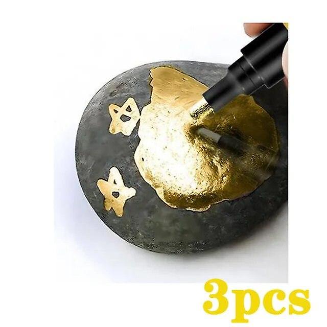 3/1pcs Mirror Marker Pen 2mm DIY Reflective Paint Pens Mirror Markers Chrome Gold SILVER Marker Car Styling Art Craftwork