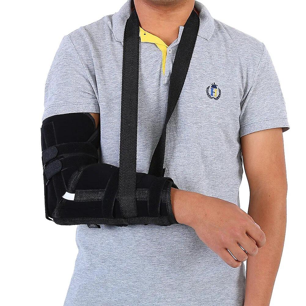 Household Orthosis Elbow Joint Sling Fracture Fixed Rehabilitation Support Right Arm Protector Length Adjustable S Corrector