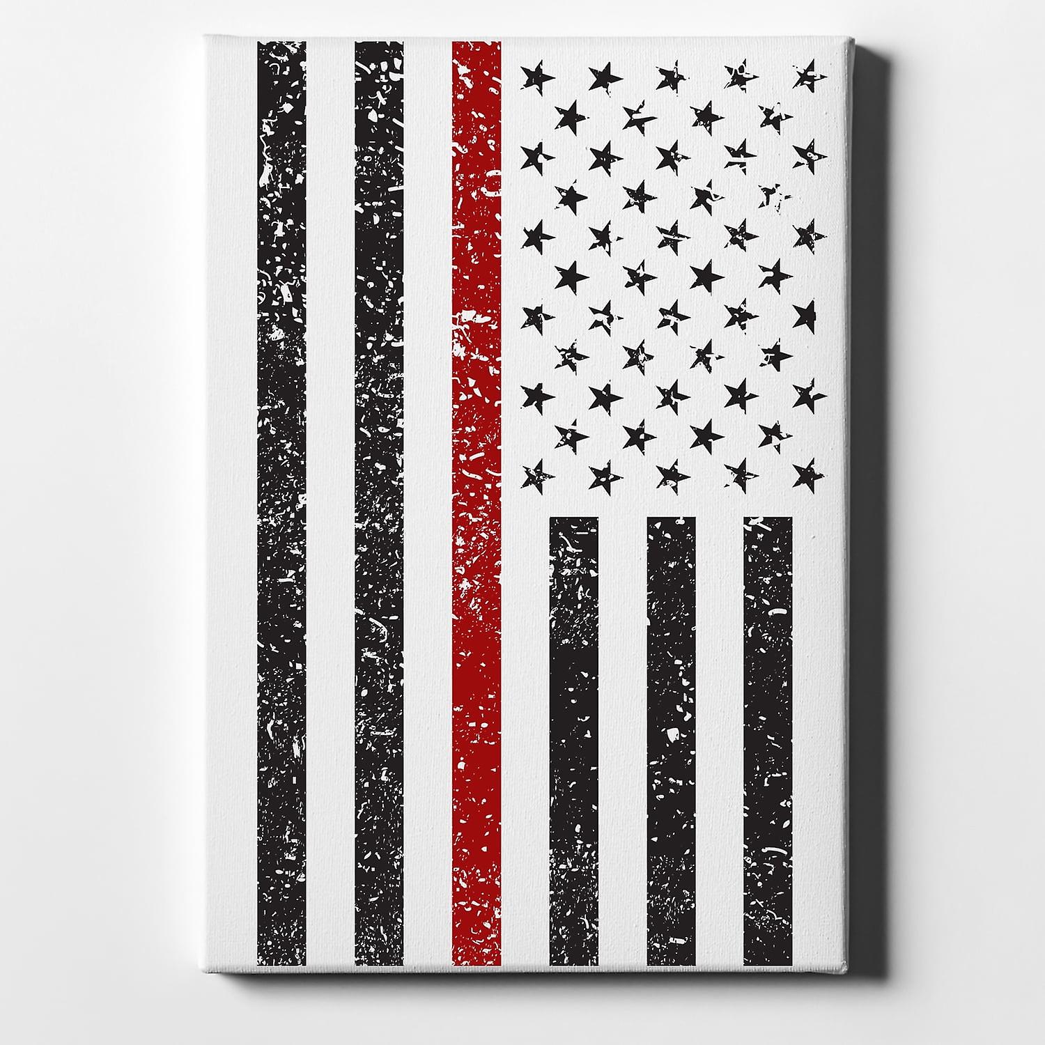 Weathered Thin Red Line US Flag-ouyab1115