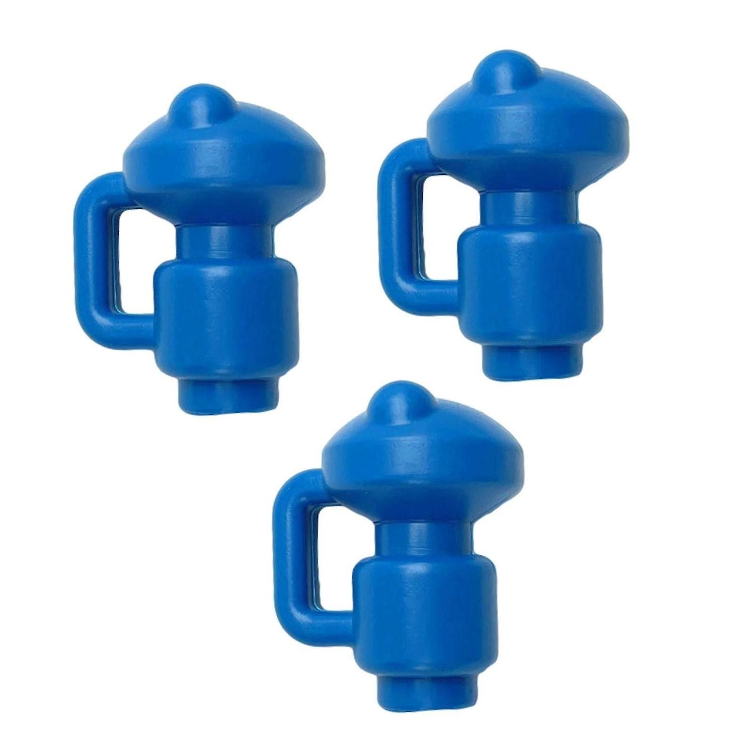 3pcsトランポリンポールキャップ、PP材料ジャンピングベッドプラスチックチューブキャプトランポリンアクセサリー