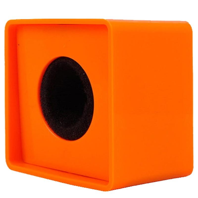 Microphone Logo Flag Station Square Orange