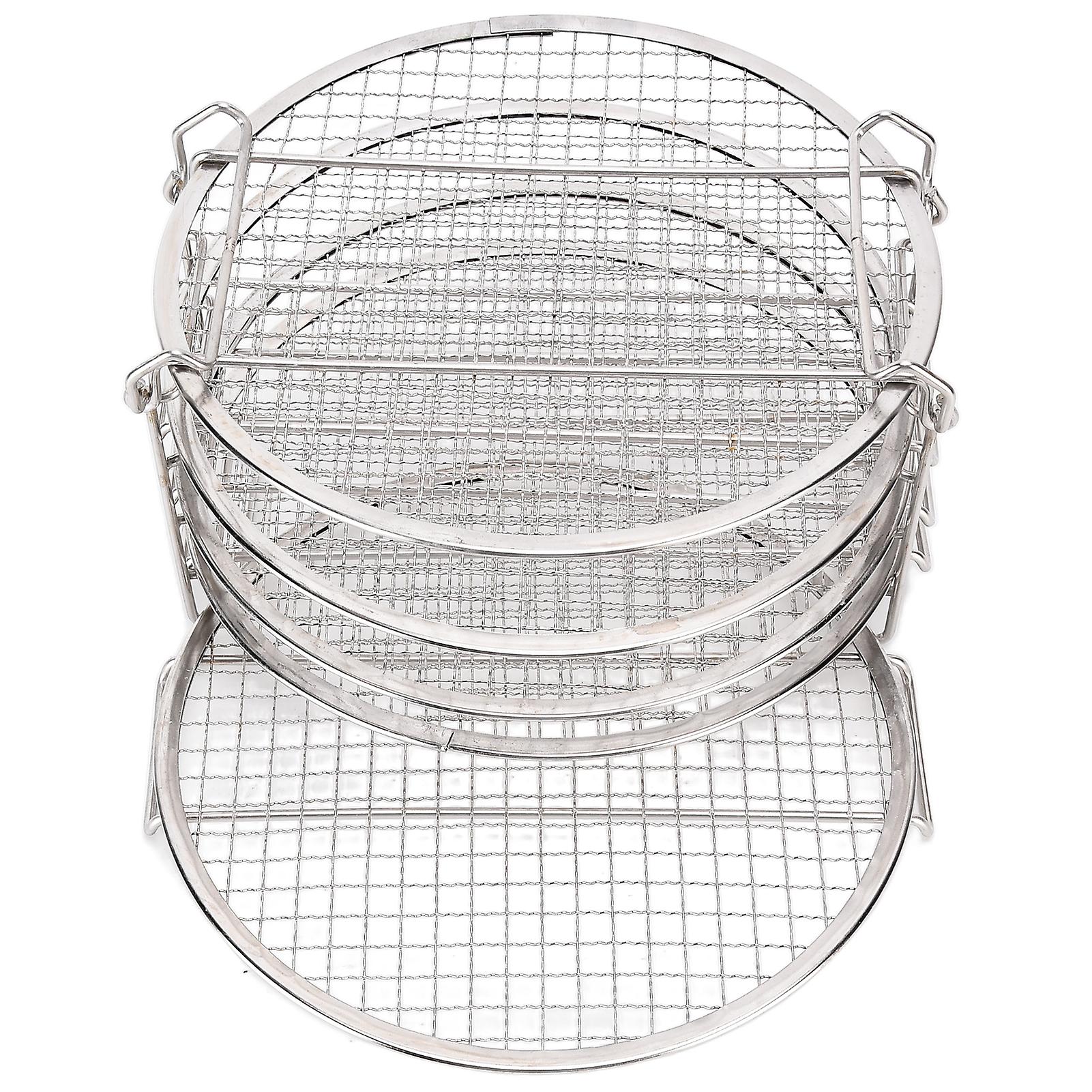 Stackable Dehydrator Rack Stainless Steel Drying Rack with Anti Scalding Gloves Fit for Ninja Foodi Fryer
