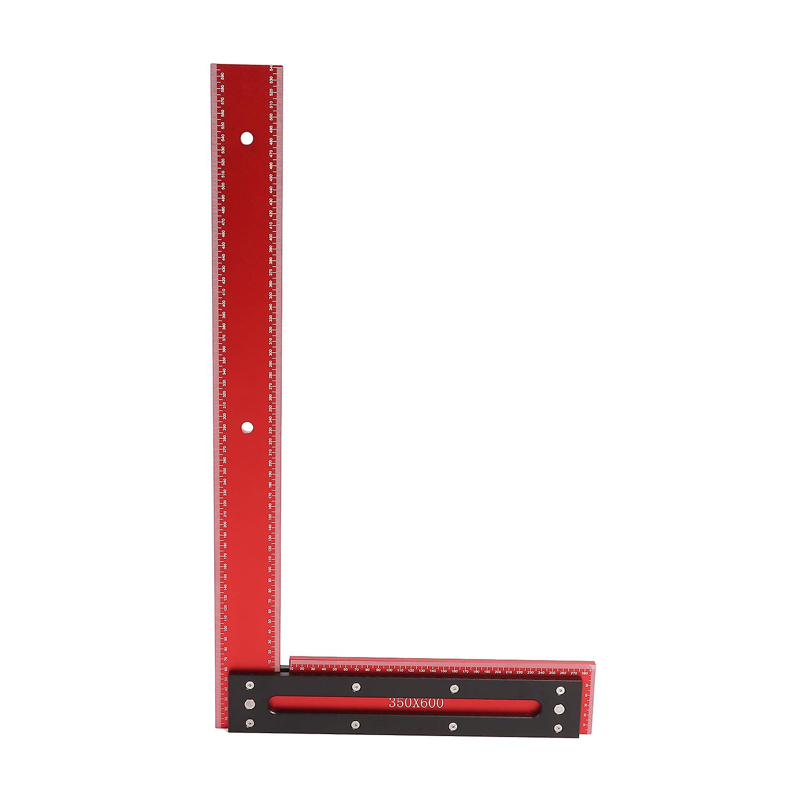 L Shaped Woodworking Ruler Tool, Carpenter Carpentry Angle L Measurements Square Aluminum Steel Framing